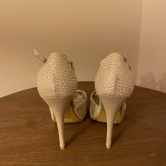 Metallic Rhinestone Heels - Picture 3 of 3